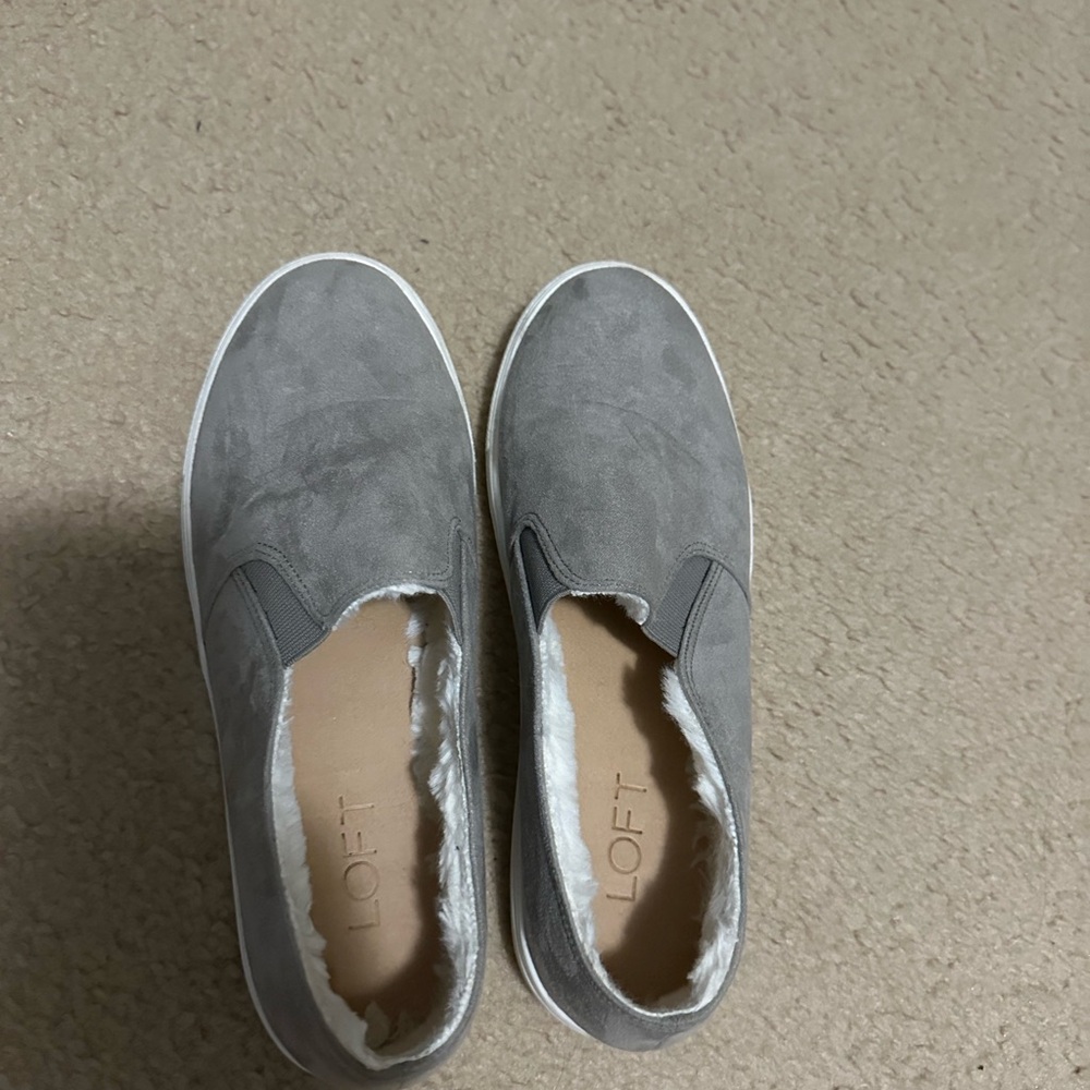 Loft shoes. Fuzzy inside